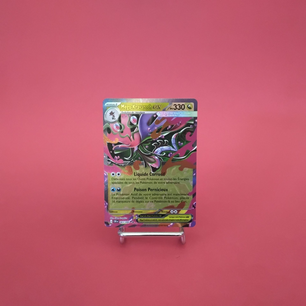 Carte Pokemon Méga-Kravarech EX 065/086 - ME 04- Chaos Ascendant - État Near Mint- (FR)