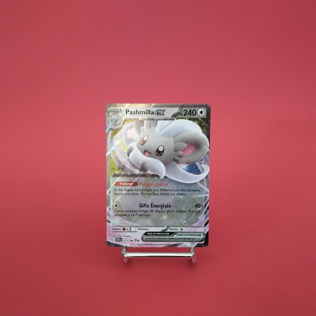Carte Pokemon Pashmilla EX 073/086 - ME 04- Chaos Ascendant - État Near Mint- (FR)