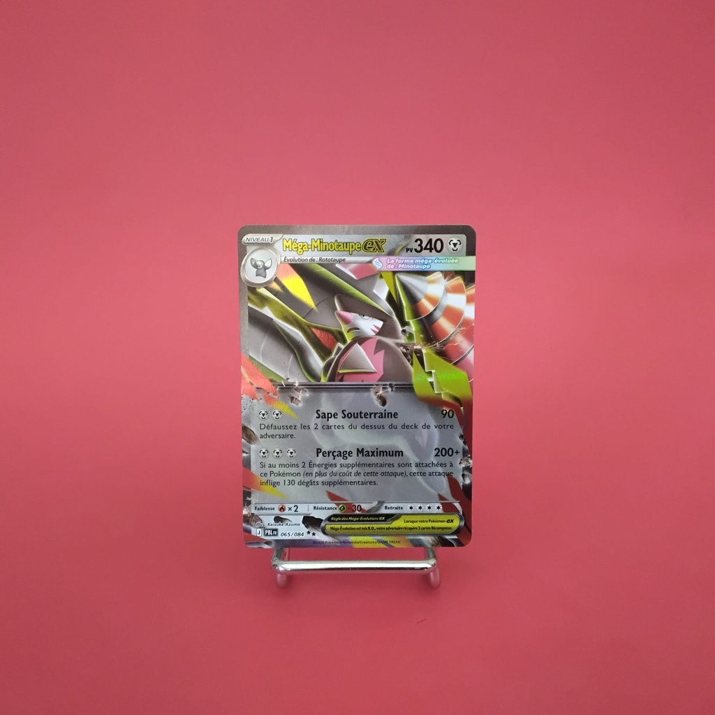 Carte Pokemon Méga-Minotaupe EX 065/084 - ME 05- Nuit Noire - État Near Mint- (FR)