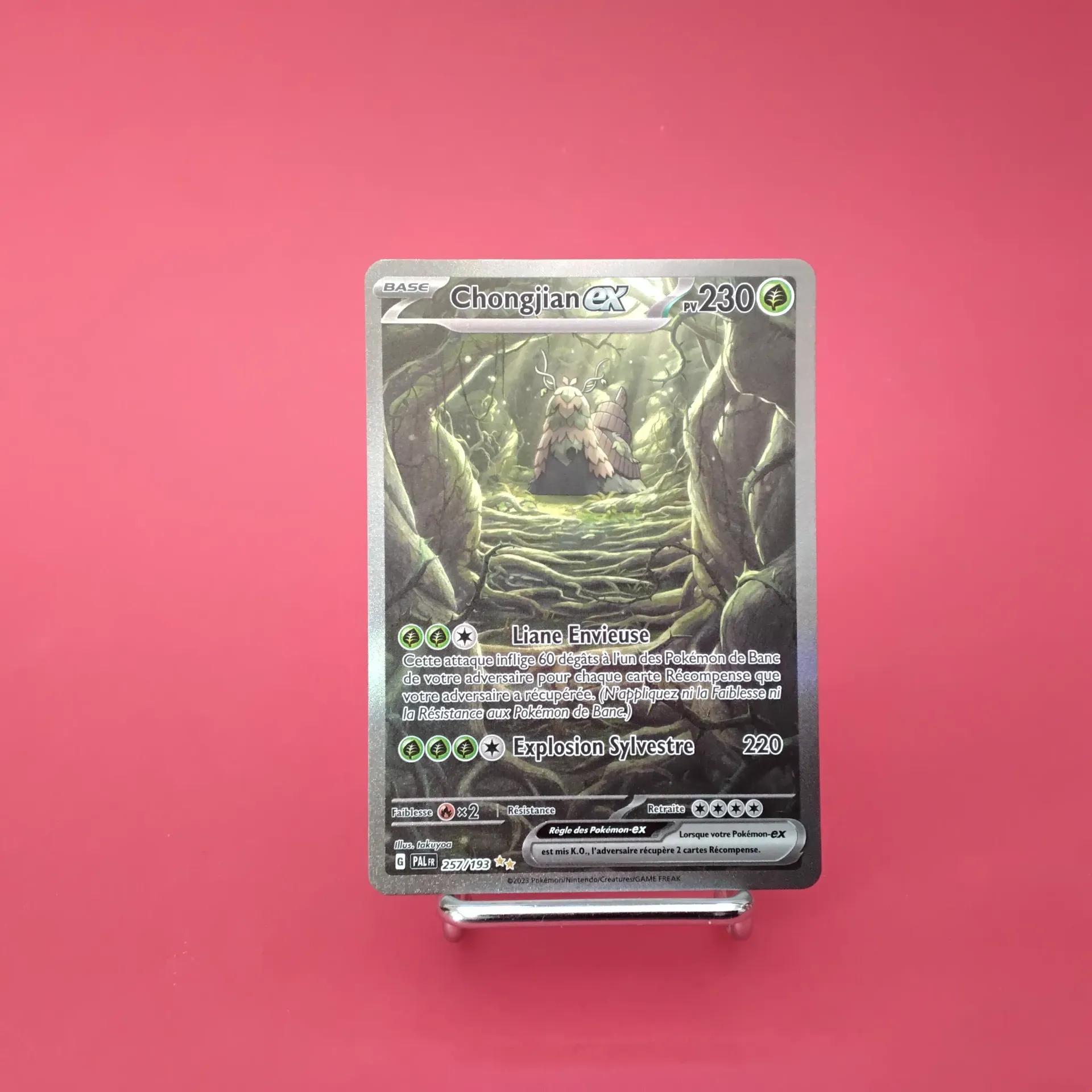 Carte Pokemon Chongjian EX 257/193 EV02  Evolution à Paldéa - Alternative Art (Secret) - État Near Mint (FR)