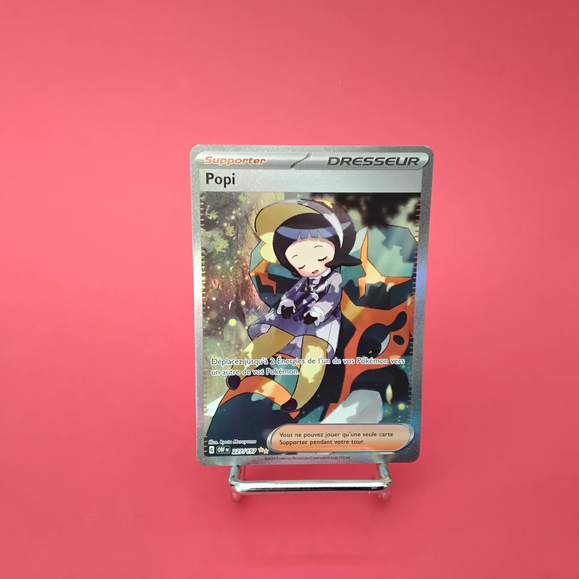 Carte Pokemon Popi 227/197 EV03  Flammes Obsidiennes - Alternative Art (Secret) - Etat Near Mint (FR)