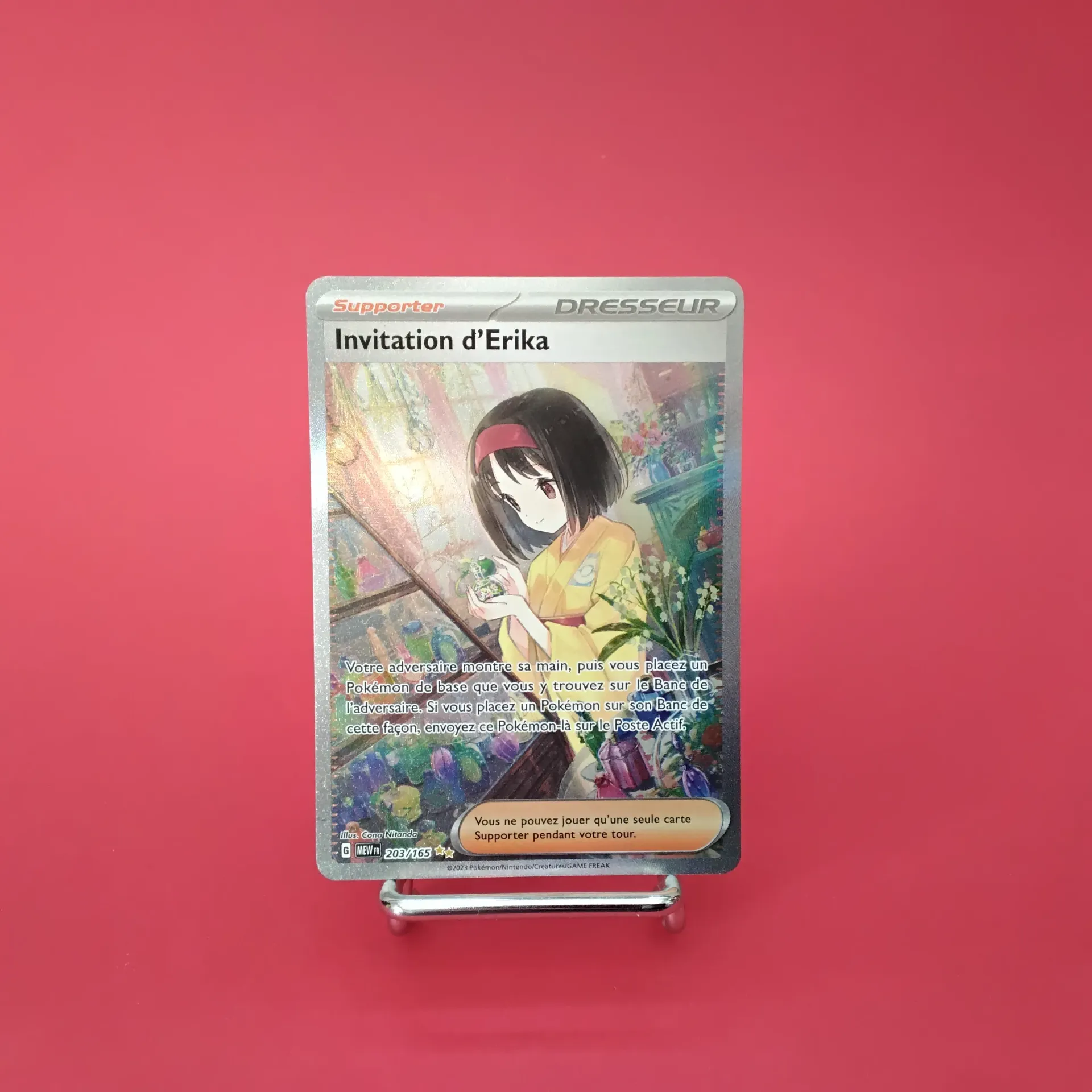 Carte Pokemon Invitation d'Erika 203/165 EV03.5  151 - Alternative Art (Secret) - Etat Near Mint (FR)