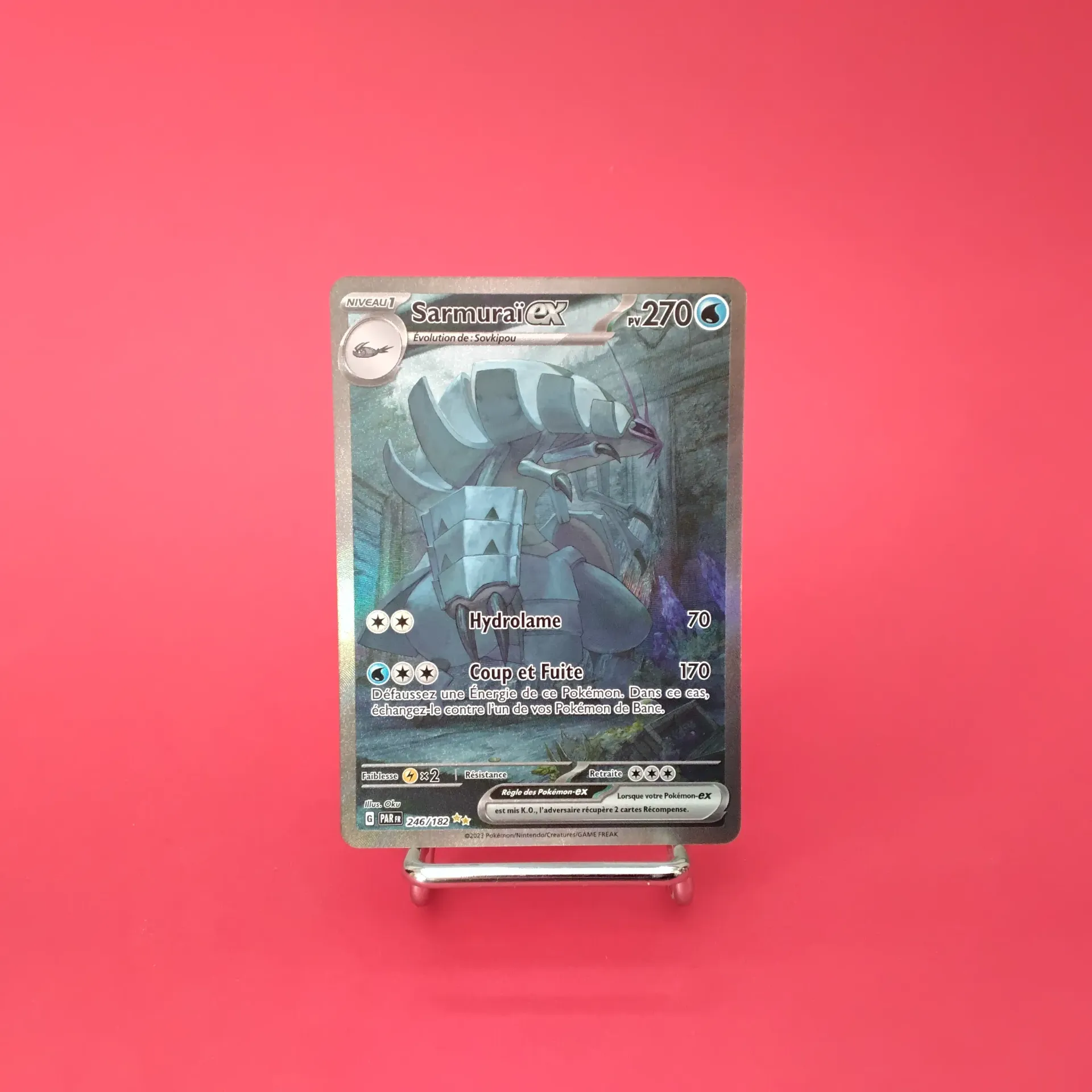Carte Pokemon Sarmuraï 246/182 EV04 - Faille Paradoxe - Alternative Art (Secret) - Etat Near Mint (FR)
