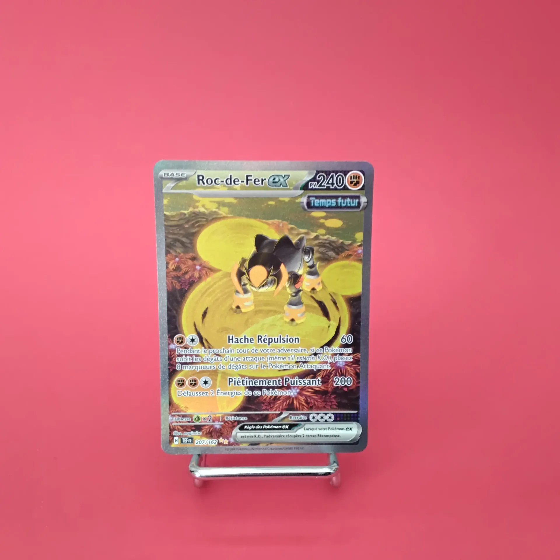 Carte Pokemon Roc-de-Fer EX 207/162 EV05 - Forces Temporelles - Alternative Art (Secret) - Etat Near Mint (FR)